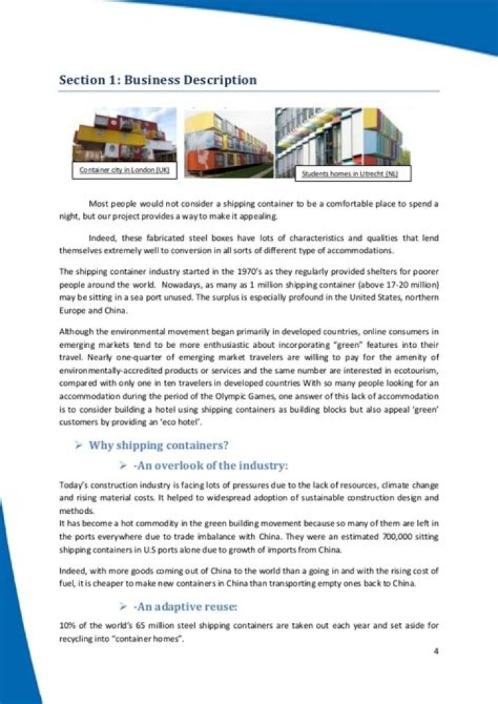 Shipping Container Homes Business Plan PDF: Start Your Eco-Friendly Construction Venture