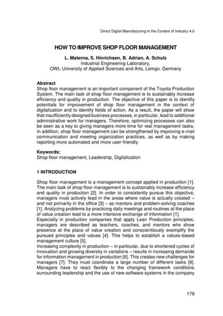 Shop Floor Management PDF: Optimize Production & Boost Efficiency