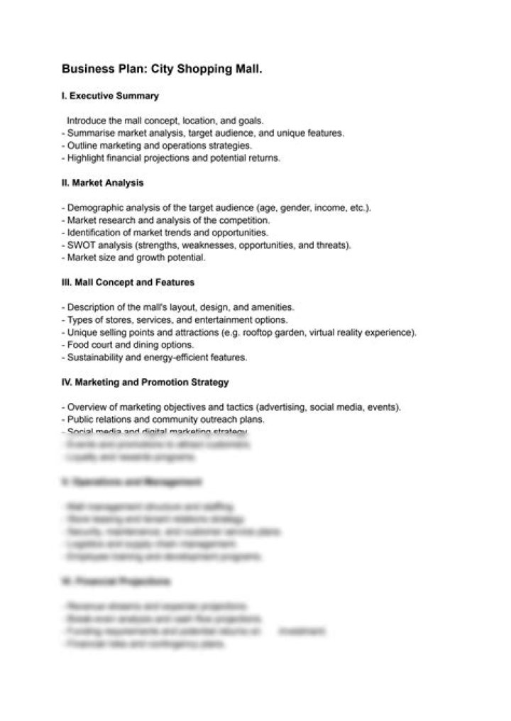 Shopping Mall Business Plan PDF: Step-by-Step Guide