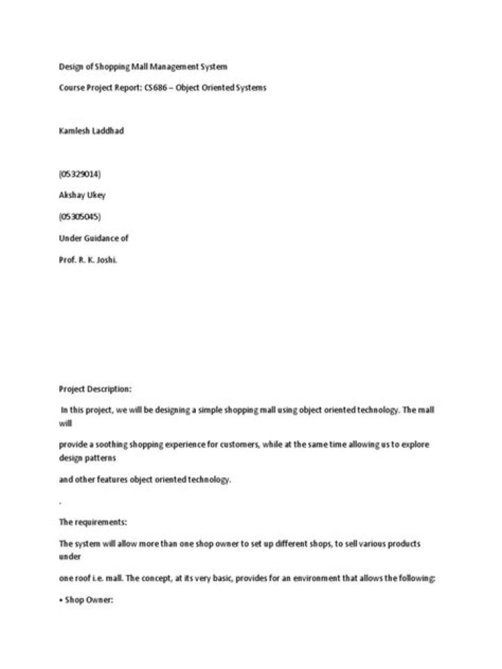 Optimize Mall Operations with Shopping Mall Management System PDF Guide