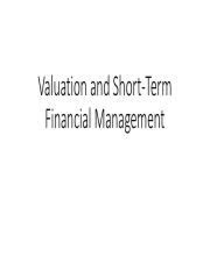 Master Short Term Financial Management: Essential PDF Guide