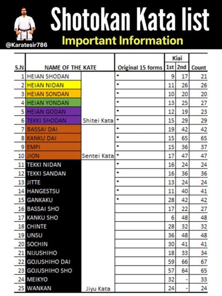 Shotokan Kata List PDF – Master Martial Arts Techniques Instantly