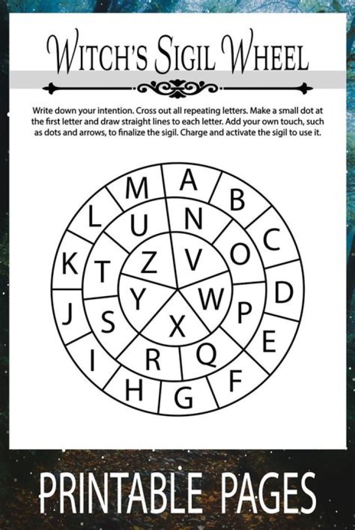 Download Free Sigil Worksheet PDF for Spiritual Practice