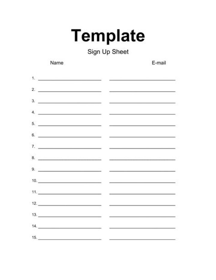 Sign In Sheets Template PDF: Easy Download & Print