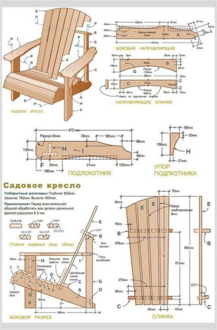 Adirondack Adirondack Sillas PDF: Download Full Dimensions & Designs