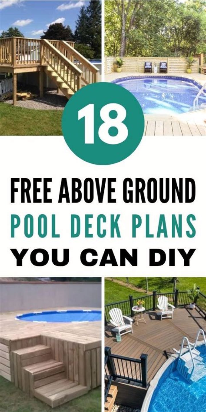 Simple Above Ground Pool Deck Plans PDF for Easy DIY