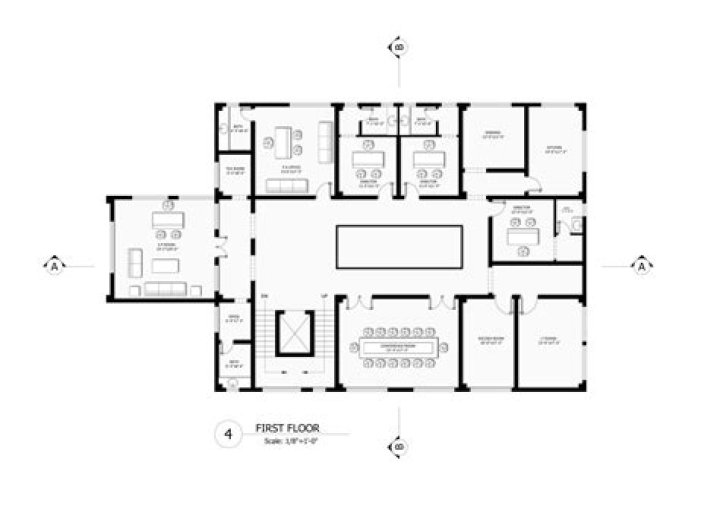 Simple Bank Floor Plan PDF for Clear Space Design