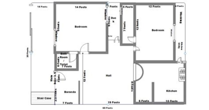 Simple Floor Plan PDF for Home Design