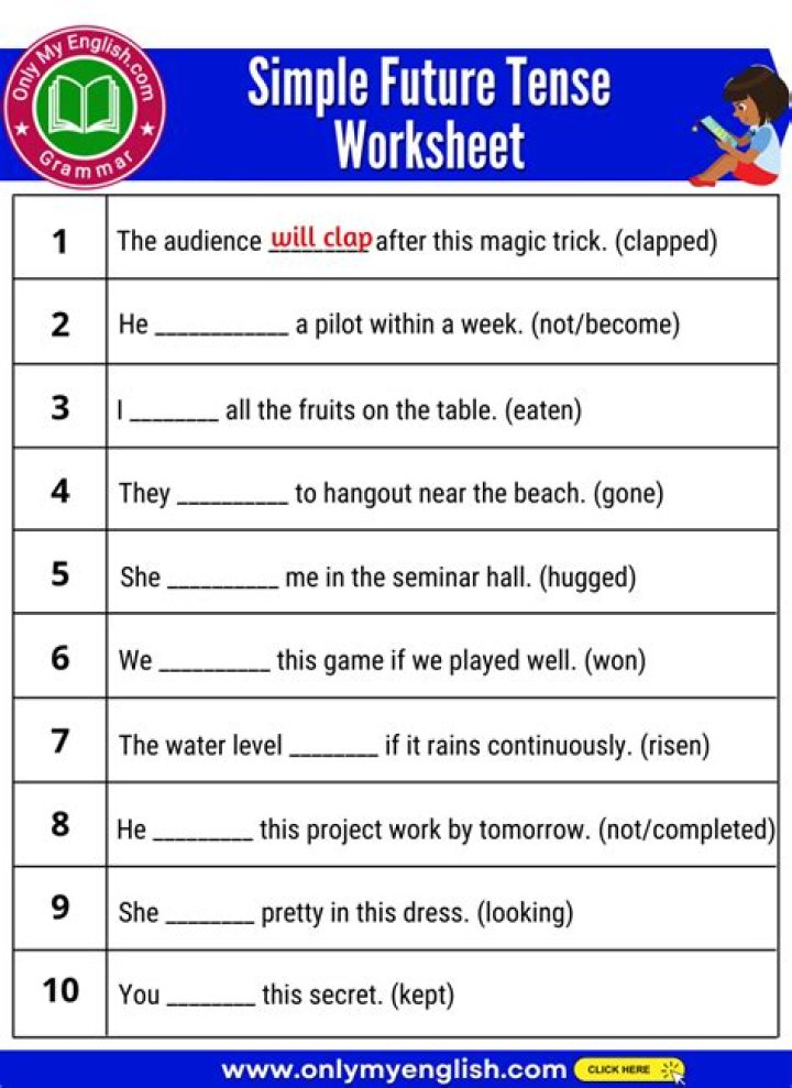 Simple Future Tense Exercises with Answers PDF – Instant Practice & Mastery