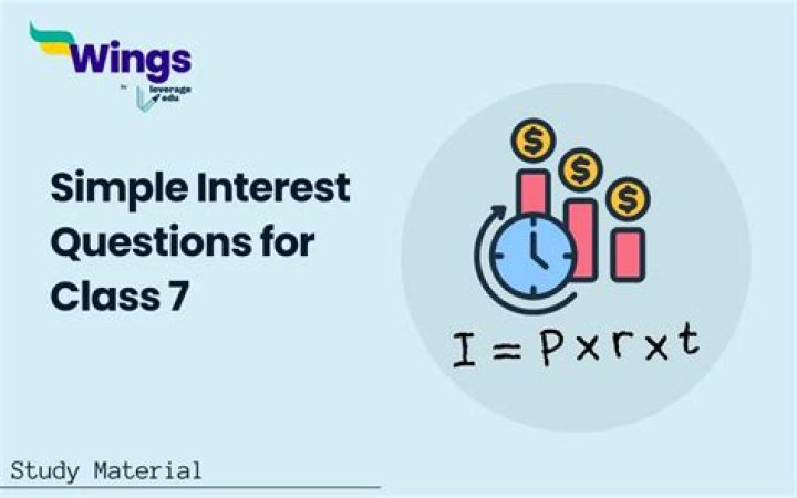 Simple Interest Questions for Class 7 PDF: Free Practice Worksheet