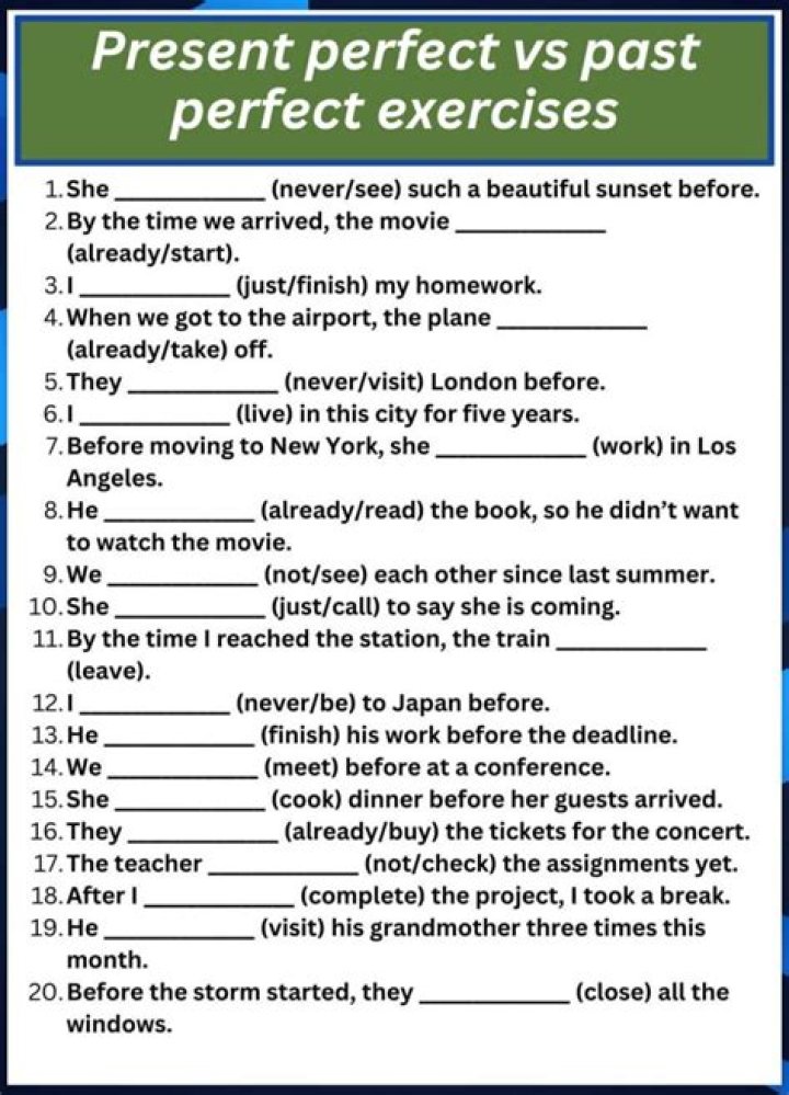 Simple Past vs Present Perfect Exercises with Answers PDF – Practice & Master Tenses