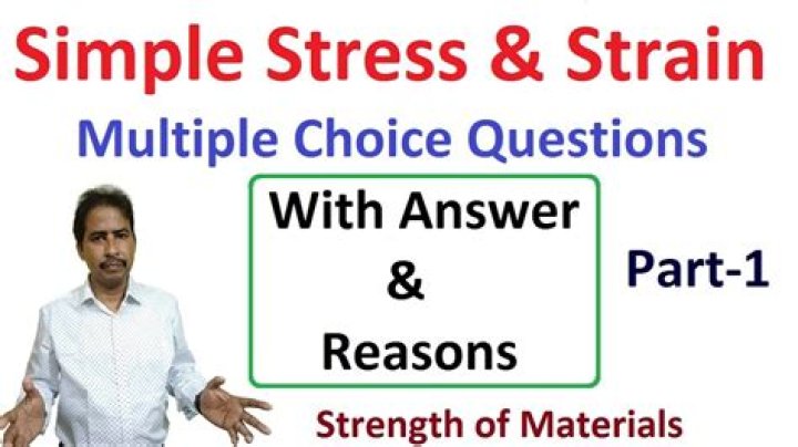 Simple Stress and Strain Questions and Answers PDF