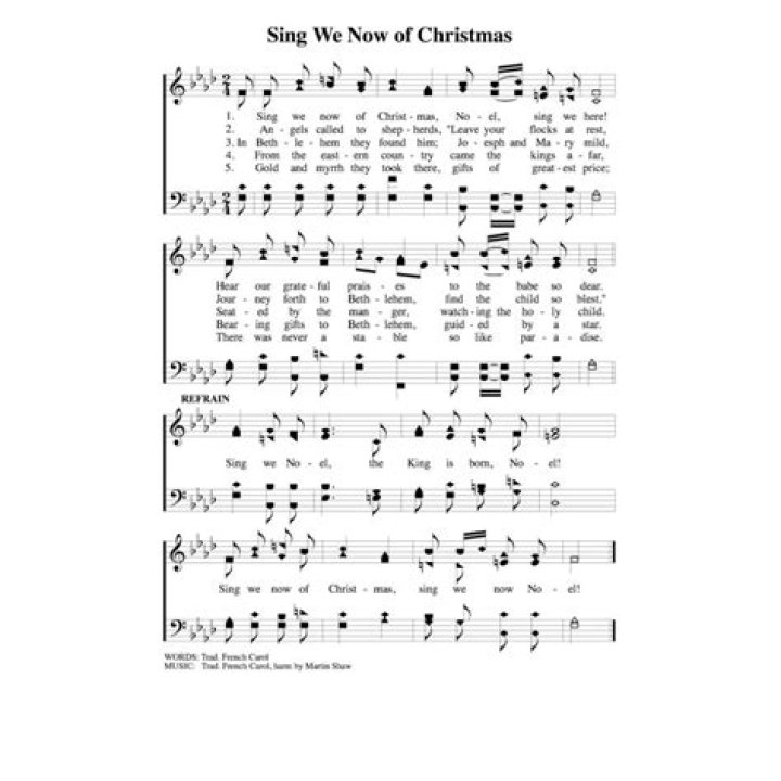 Sing We Now of Christmas Sheet Music PDF - Download Instantly