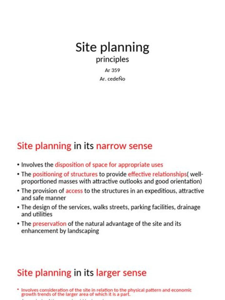 Master Site Planning Principles: Expert PDF Guide