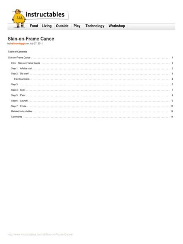 Skin-on-Frame Canoe Plans PDF – Build Your Own Lightweight Paddlecraft