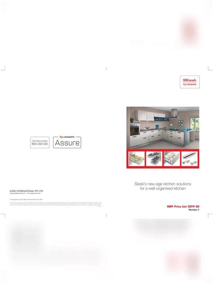 Sleek Kitchen Price List PDF: Affordable High-End Designs