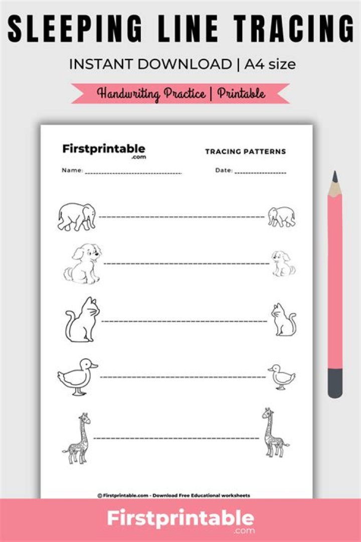 Download Free Sleeping Line Worksheet PDF for Better Sleep Planning