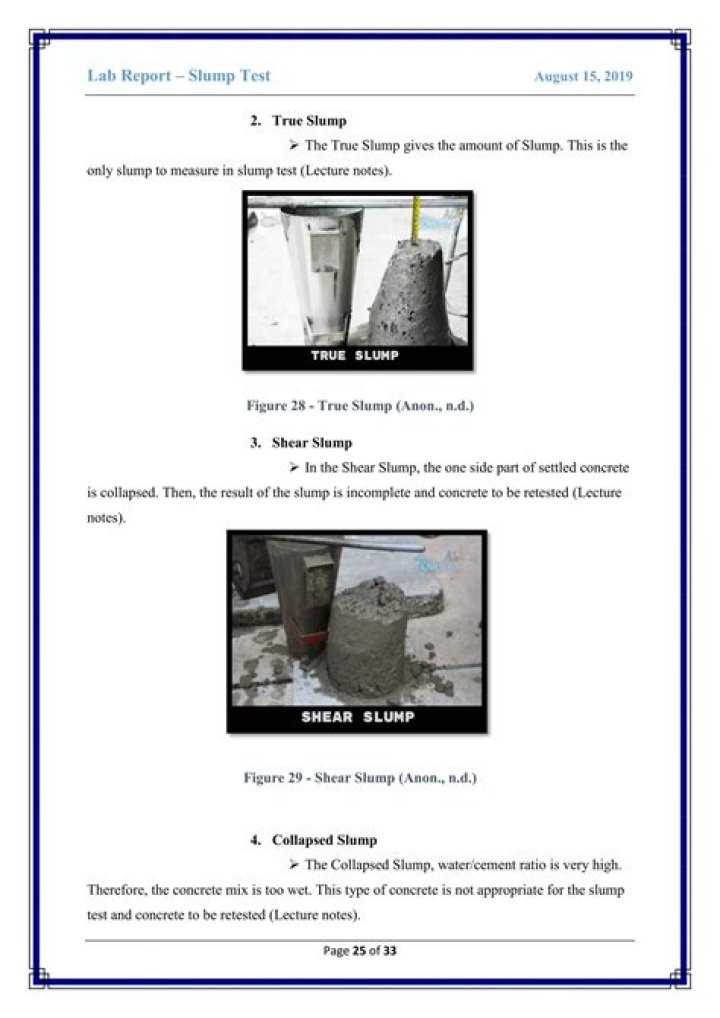 Slump Test Lab Report PDF: Accurate Results & Expert Analysis
