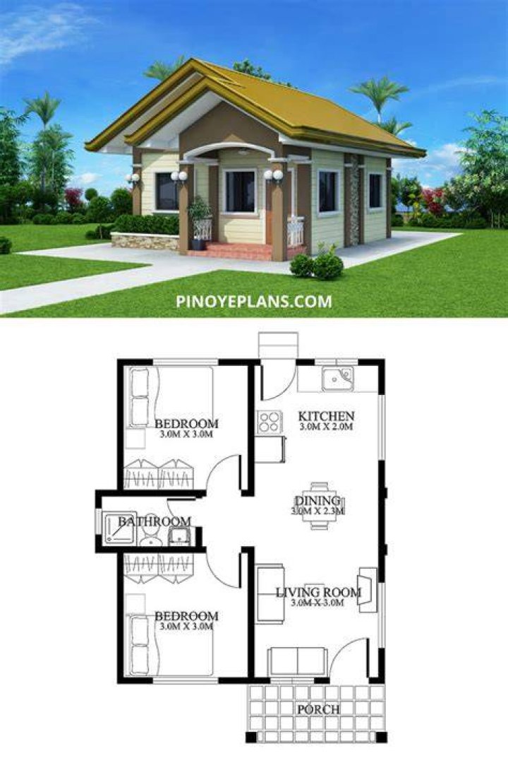 Small 2 Bedroom House Plans & Designs PDF – Download Instant Blueprints