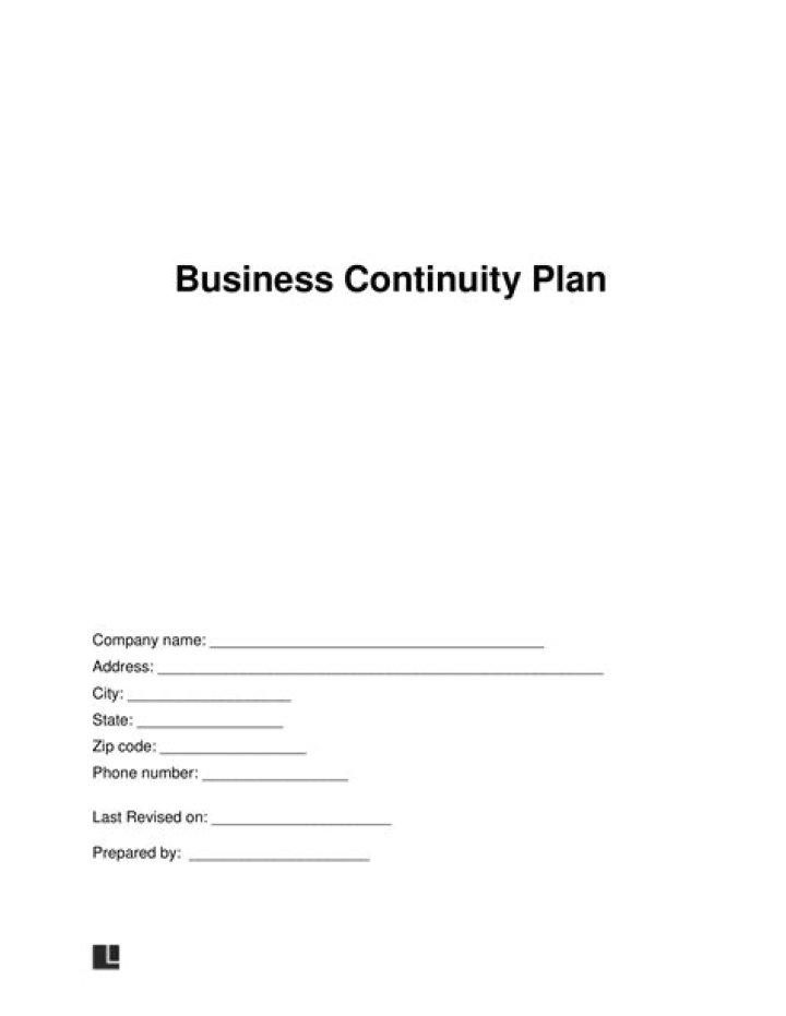 Small Business Continuity Plan PDF – Ensure Business Survival