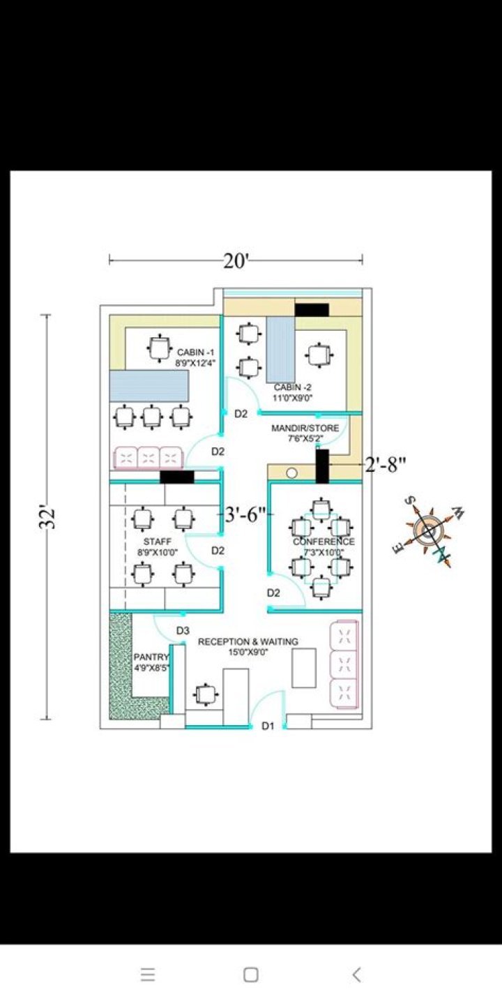 Small Office Plan Layout with Dimensions PDF: Optimized Space Planning