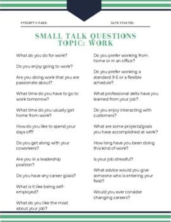 10 Small Talk Questions PDF to Master Every Conversation