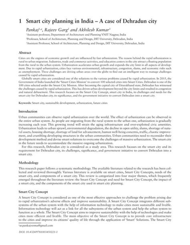 Smart City Planning PDF: Designing Efficient Future Cities