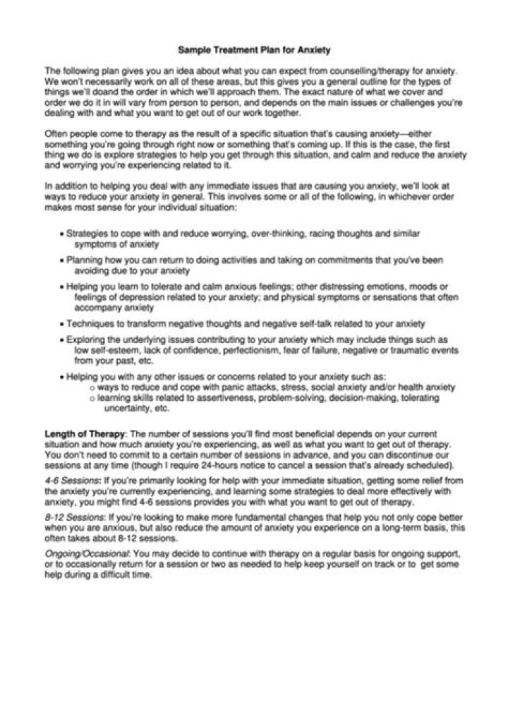 Effective Social Anxiety Treatment Plan PDF Download