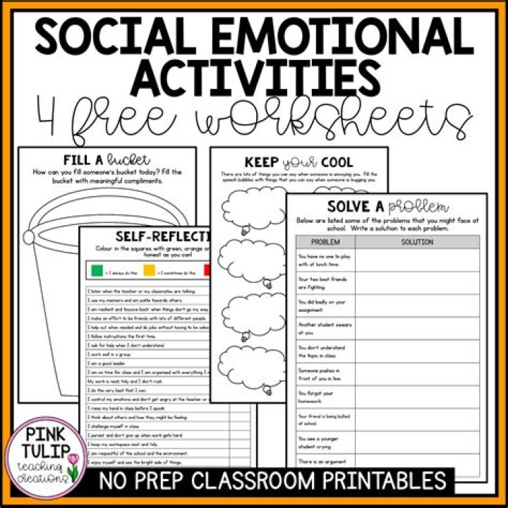 Free Social Emotional Learning Worksheets PDF for Students & Teachers