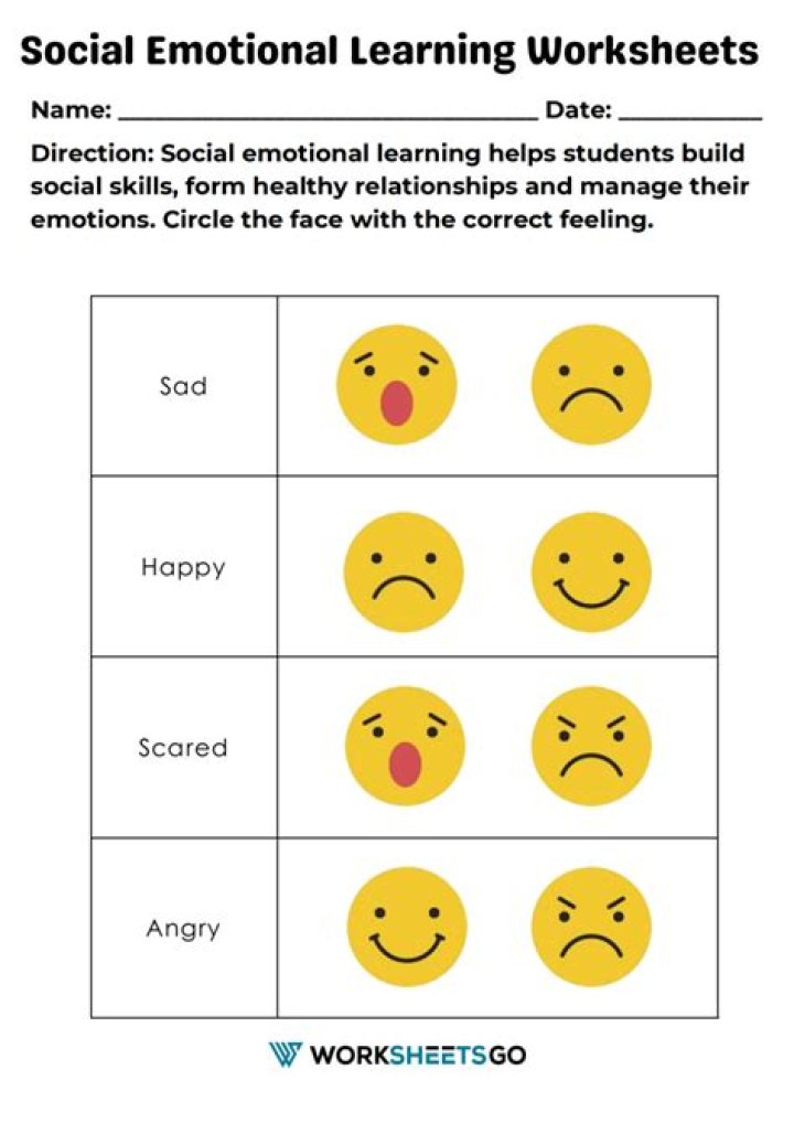 Social Emotional Learning Worksheets PDF for Kids & Teens