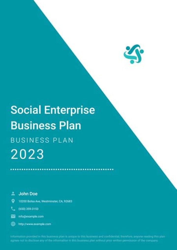 Social Enterprise Plan Example PDF: Step-by-Step Guide