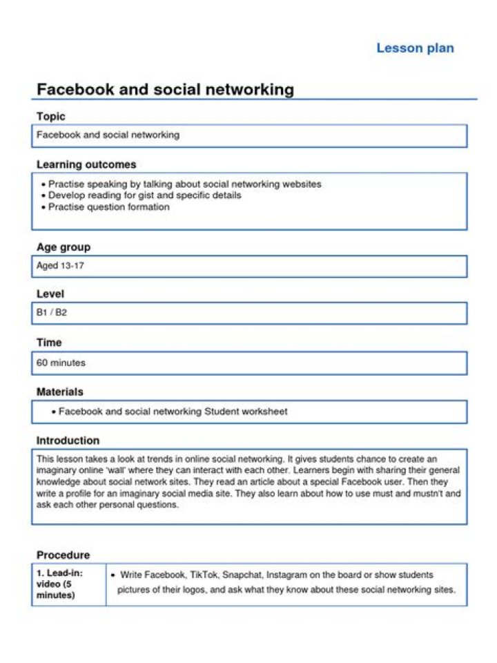 Social Media Lesson Plan PDF: Engage Students with Digital Strategies