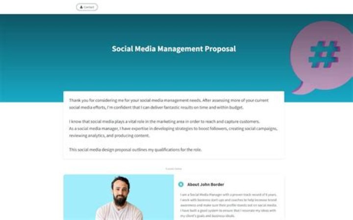 Social Media Management Proposal PDF: Tailored Strategy & Proposal