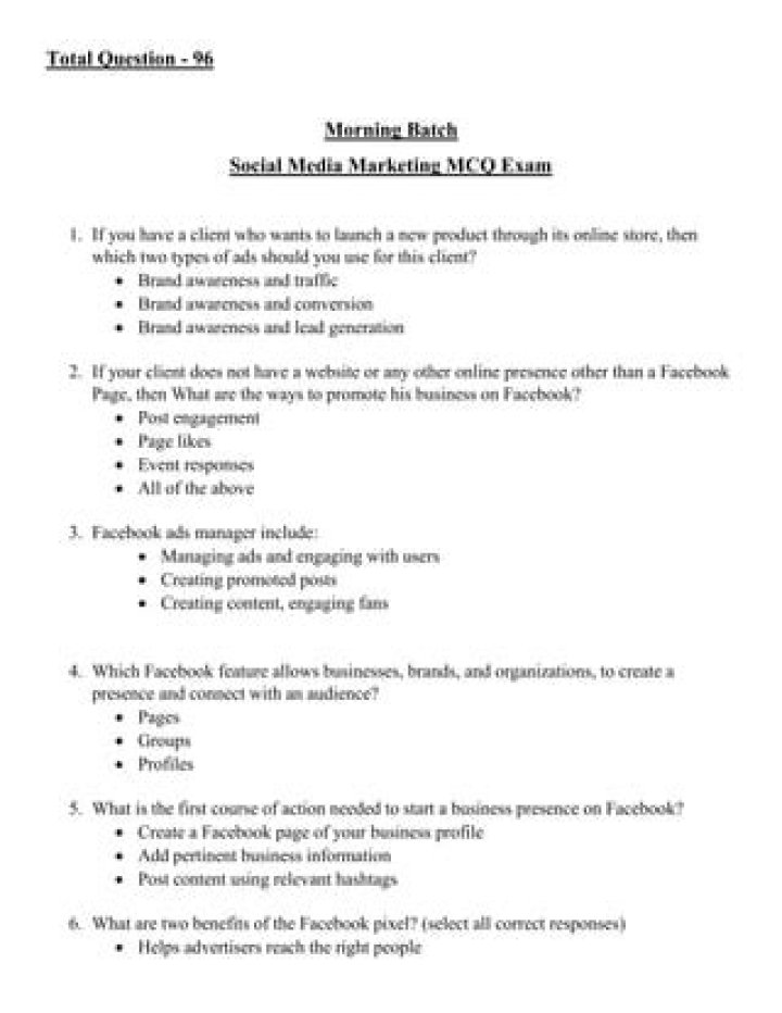 Social Media Marketing Questions & Answers PDF: Expert Answers for Success