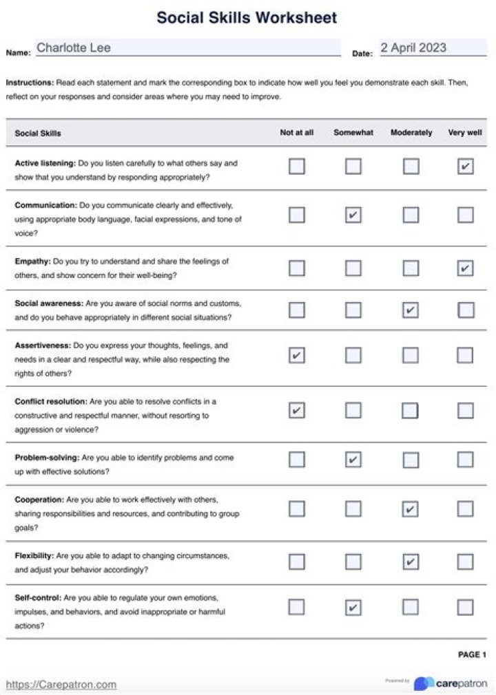 Social Skills Worksheets for Adults with Autism – Free PDF Download
