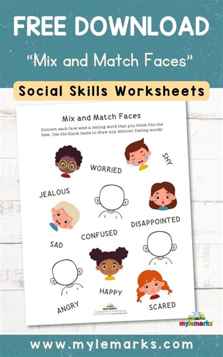 Free Social Skills Worksheets for Kindergarten (PDF Download)