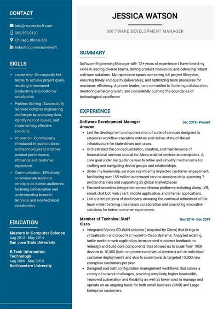 Software Development Manager Resume PDF: Optimize Your Career Move