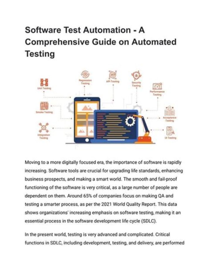 Master Software Testing Automation: Expert PDF Tutorial Guide