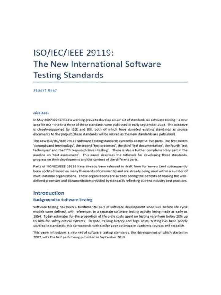 Essential Software Testing Standards PDF for Quality Assurance