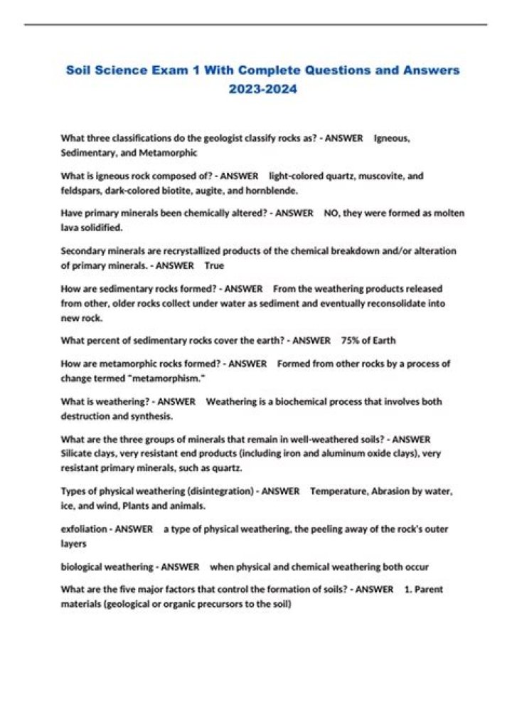 Soil Science Questions & Answers PDF: Expert Answers to Key Topics