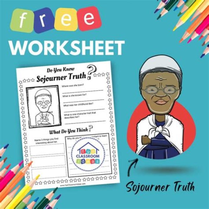 Sojourner Truth Worksheet PDF: Free Printable Lesson for Students