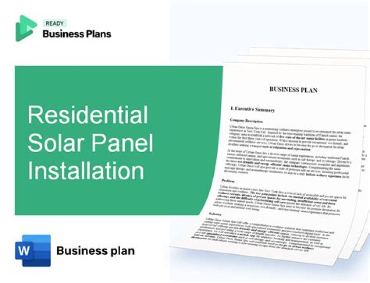 Solar Panel Installation Business Plan PDF: Step-by-Step Guide