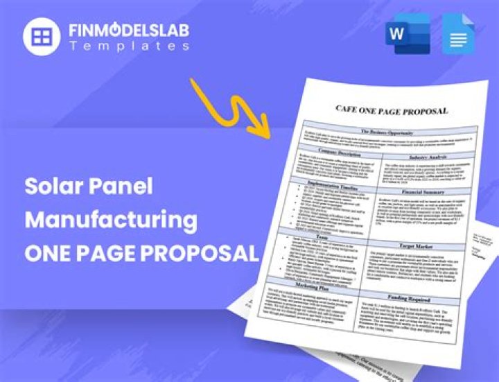 Solar Panel Manufacturing Business Plan PDF: Step-by-Step Guide