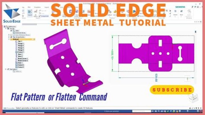Solid Edge Sheet Metal Tutorial PDF: Step-by-Step Guide for Beginners