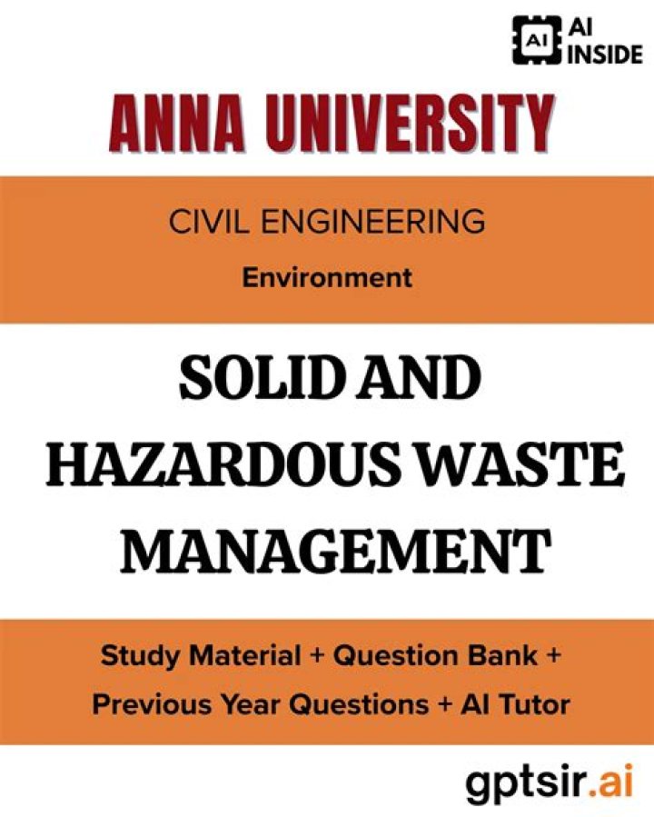 Solid Waste Management in Civil Engineering: Comprehensive PDF Guide