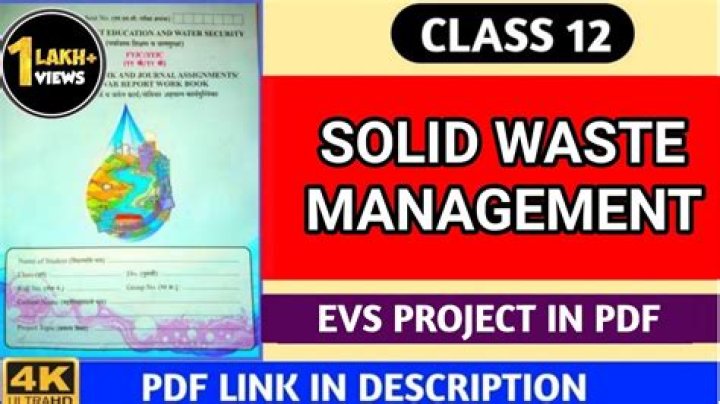 Solid Waste Management Project for Students: Comprehensive PDF Guide
