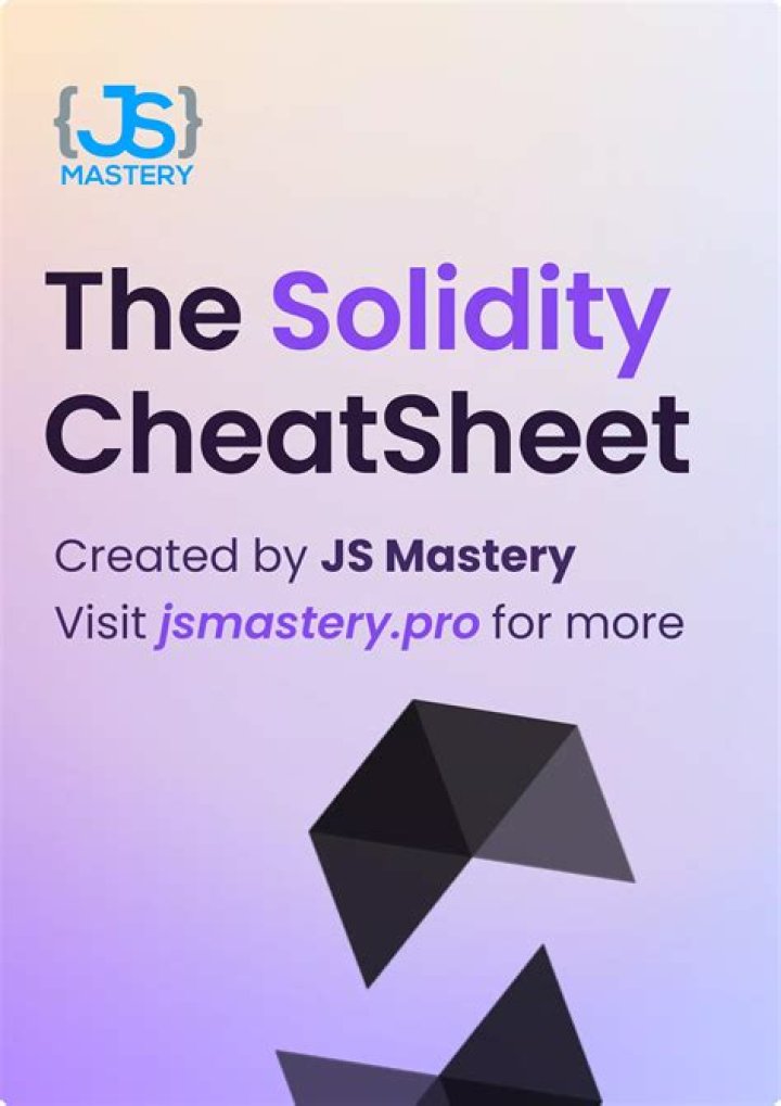 Solidity Cheat Sheet PDF: Quick Reference for Smart Contracts
