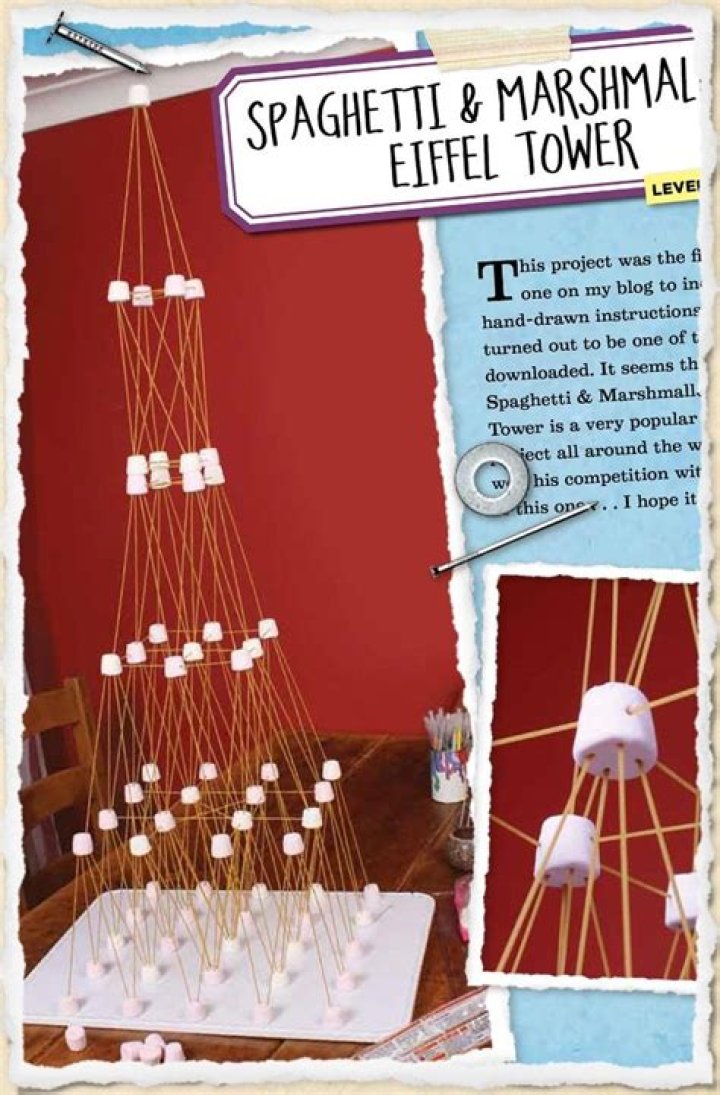 Spaghetti Marshmallow Tower Worksheet PDF – Fun STEM & Craft Activity