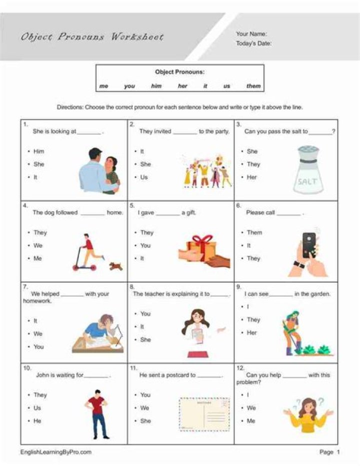 Free Spanish Commands with Pronouns Worksheet PDF for Learning