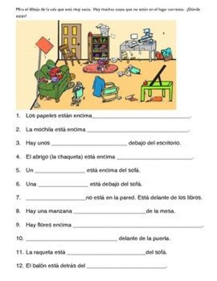 Spanish Prepositions Worksheet PDF – Perfect for Learners